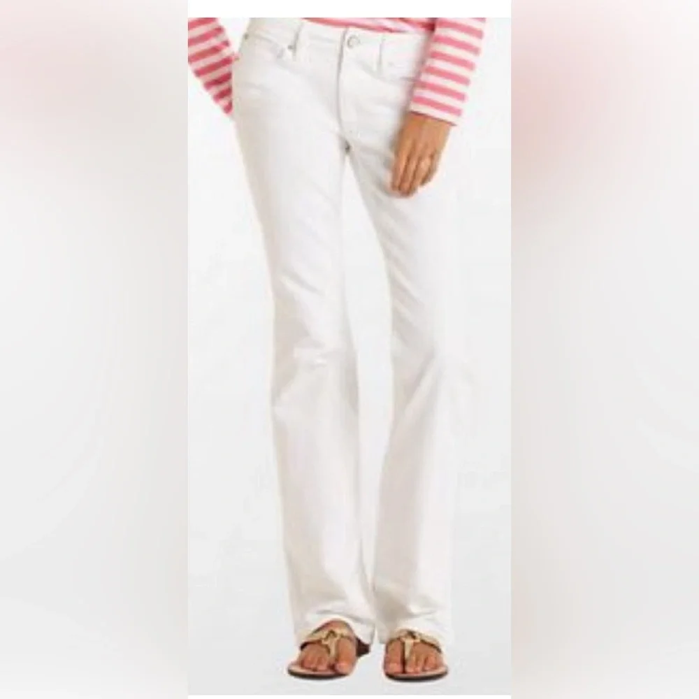 Lilly Pulitzer main line  Boot Cut flare  Jeans White - Picture 4 of 15